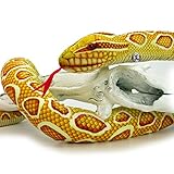 Goldpython Kuscheltier Schlange Python Albino Plüschschlange gelb 150 cm Plüschtier Honey - Kuscheltiere*b