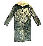 IJNBHU Reisebademantel mit Tasche, kuscheliger Fleece-Bademantel Flanell, dazu samtig warme Hauskleidung, dreilagiger, Dicker, gesteppter Schlafanzug