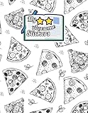 Sticker Album: Pizza Blank Sticker Book Sticker Album Book Large Size 8.5x11 120 pag