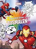 Marvel Helden zum Ausmalen: Ausmalbuch mit über 70 s/w-Vorlagen (Die Marvel-Activity-Reihe, Band 2)