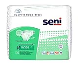 Super Seni TRIO Inkontinenz Windel für Erwachsene bei sehr schwerer Inkontinenz Alle Größe (10 ST. L Taillenumfang 100 - 150 cm)