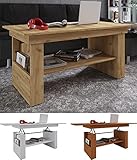VCM Couchtisch höhenverstellbar ausziehbar Sofatisch Wohnzimmertisch Kobila Honig-E