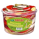 HARIBO - Anaconda - Riesenschlangen - Weingummi - Schaumgummi - Box mit 30 Stück