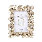 Cozomiz Bilderrahmen Vintage Barock antik Landhausstil Nostalgie Aufsteller Handgefertigtes Harz Portraitrahmen Fotorahmen Fotoaufsteller für die Inneneinrichtung 10x15cm G