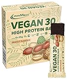 IronMaxx Vegan 30 Proteinriegel, Erdnuss Flavour, Multipack mit 6x 35g Protein B