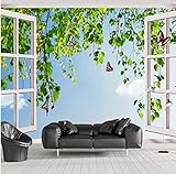 Benutzerdefinierte 3D Wandbild Moderne Kreative Handgemalte Pflanze Kaktus Tapete Wandmalerei Wohnzimmer Kinderzimmer Schlafzimmer Dekoration * 350 cm x 256 cm (137,8 x 100,8 Zoll)