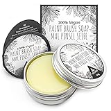 Tritart Pinselreiniger für Acrylfarbe und Aquarell - Künstlerseife und Malpinsel Reiniger | 40g vegane Pinselseife für Künstler - Pinsel Reinigung - Brush Cleaner Künstlerb