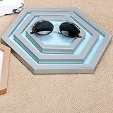 hanxiaoyishop Brillenhalter Zähler Multifunktions-Display Tray Gläser Anzeigen-Behälter-Sonnenbrille-Ausstellungsstand-Fenster Schmuck-Anzeigen-Behälter Brillenständer (Color : B)