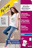 AVERY Zweckform 20 Textilfolien (für helle Textilien, DIN A4, bedruckbare T-Shirt Folie zum Aufbügeln, Transferfolie für Inkjet-/Tintenstrahldrucker, Bügelfolie) MD1010