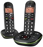 Doro PhoneEasy 105wr Duo Schnurloses Telefon mit Mobilteil inkl. Ladeschale schw