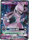 Mewtu GX 31/68 Kampf Akademie Stempel Verborgenes Schicksal | Mewtwo GX Pokémon Sammelkarte - Deutsch - C