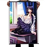 Cnlololog Anime-Rollenmalerei Wandschmuck Datum A Live: Tokisaki Kurumi Am Fenster Sitzen Anime Print Scroll Poster ， Geschenk Wandkunst - 40x60cm/50x75cm/60x90