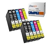 Jhaan 18XL Druckerpatronen Ersatz für Epson 18 XL Kompatible mit Epson Expression Home XP-322 XP-215 XP-205 XP-225 XP-305 XP-325 XP-422 XP-405 XP-415 XP-425 XP-315 XP-312 XP-425 XP-412