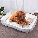 Tuzi Qiuge Hundekatze Bett weiche angenehme Erinnerungsschaum, orthopädisches Hundebett und -Sofa (mit abnehmbarem Deckel), Hundeknochenspielzeug als Geschenk-Größe Größe: XXS, 45 × 30 × 15