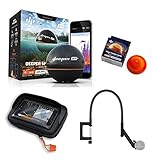 Deeper Smart Sonar Pro + Plus Set WiFi GPS + Night Fishing Cover + Flexarm Halter + C
