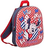 Disney Minnie Maus 3D Rucksack Kinder Denim Stil Schule Kindergarten Mittagessen Buch Tasche Rucksack