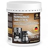 Coffeeano 150 Reinigungstabletten für Kaffeevollautomaten und Kaffeemaschinen Clean&Protect. Reinigungstabs kompatibel mit Jura, Siemens, Krups, Bosch, Miele, Melitta, WMF