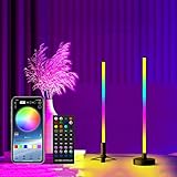 Intelligente LED Lichtleisten, RGB Bunte Sprachsteuerung Umgebungslicht Desktop Pickup Licht Mit Fernbedienung Und APP Steuerung, Für Gaming Tv Desktop Dek