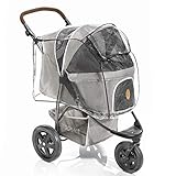 Regenschutz für Hundebuggy TOGfit - Regenverdeck mit Fenster, Belüftungsnetz und aufklappbarem Einstieg - passt ideal auf Hundewagen Pet R