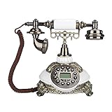 Weikeya Antiquität Telefon, Klassisch Modisch Festnetz Telefone Zeit Prüfen Abs Telefon Z