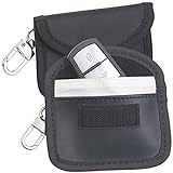 Semptec Urban Survival Technology Autoschlüsseltasche: 2er-Set RFID-Schutztaschen für Keyless-Funk-Autoschlüssel, Kunstleder (Autoschlüssel Mäppchen)