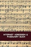 Internet Adressen & Passwort Buch: Zugangsdatenbuch und Passwort Organizer für Internet-Konten; Platz für 6 Konten pro Seite; ca. A5, 6 x 9 Inch ... Seiten, Softcover mit glänzender Veredelung