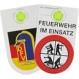 Innenschild Feuerwehr im Einsatz inkl. Saugnap