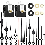 2 Stücke Hoch Drehmoment Lange Welle Uhrwerk Mechanismus mit 5 Verschiedenen Paaren Hände Uhr Reperatur Teile Ersatz (16 mm/ 0,63 Zoll)