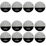 WER [12 Stück] Ultra-Dünner Fensteralarm mit lautem 100dB Alarm und Vibrationssensoren - Moderne und Ultra-dünnen Design Kompatibel mit jedem Fenster - Modell SE-0106