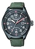 Citizen Herren Analog Quarz Uhr mit Nylon Armband AW5005-39H