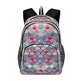 Drucken Laptop Rucksack College School Schulterbuch Tasche Travel Daypack für Jugendliche Frauen Männer Farbwaag