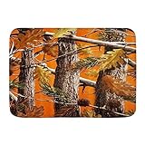 Fußmatten, Tarnbäume Orange Mode, Küchenboden Badteppichmatte Saugfähig Innen Badezimmer Dekor Fußmatte R