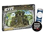 EXIT Adventskalender - Set: Der verborgene Mayatempel - 24 Rätsel für EXIT-Begeisterte ab 10 Jahren + 1x Exit-Sticker + 1x optisches Täuschungsp