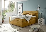 Kabs Polsterwelt Boxspringbett Brucianes II – 180 x 200 cm – Bettkasten – 7-Zonen-Tonnentaschenfederkern-Matratzen mit Härtegrad 2 – inklusive Topper – anthrazit – Bezug waschbar (Safran)