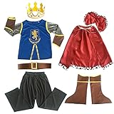 MAXIAOTONG King Kostüm Kinder mittelalterliche Ritterkostüm Fancy Kleid Party Outfit Vorgeben Rollenspiel (Color : R02, Size : M)
