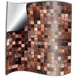 24 stück Fliesenaufkleber für Küche und Bad (TP3 6' Copper Brown) Mosaik Wandfliese Aufkleber für 15x15cm Fliesen Fliesen-Aufkleber Folie Farbe MitternachtsblauFolie Farbe für Küche u. B