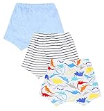 mini eggs Baby Mädchen Jungen Shorts Sommerhose kurz Hose 3er Pack Pull-on Baumwollshorts Baby Kinder Shorts Weich Freizeit S