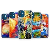 Moderne Abstrakte Handyhülle Abstrakt Kunst Cover für iPhone 13 12 Pro 11 XR XS 7 8+ für Samsung A12 A52 A51 A32 Galaxy S20fe S21 S10