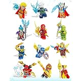 NBMNN 12er-Pack Journey to The West-Serie Chinesische Superman-Baustein-Minifiguren Zusammengesetzte Partikel Lernspielzeug fü