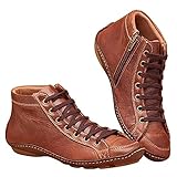 Zarupeng Frauen Bootie Herbst Winter Stiefel Ankle Boots Knöchel Schuhe Gummistiefel Damen Schneestiefel Schneestiefel Damen Winterstiefel Gefüttert Wasserdicht Warm Ankle Boots Winter S