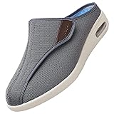 Herren öDem Geschwollene Schuhe,Diabetes Air Cushion äLtere Herbst Und Winter Warme Mittleren Alters Trainer FüR Geschwollene FüßE öDeme,Dark_gray_38