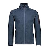 CMP Herren Strickfleece Jacke mit Armtasche 30H7007, Denim, 54