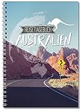Reisetagebuch Australien zum Selberschreiben/Notizbuch A5 Ringbuch mit 120 Seiten/Packliste, Reiseplan, Zitate, Fun Facts, spannende Reise-Challenges - Von Sophies Kartenw