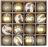 NTUPT Weihnachtsdekorationen Sale Räumung 16Pcs Weihnachtskugeln Kugeln Party Weihnachtsbaum Dekorationen Hängende Ornament Dekor Weihnachtsdekor Ornamente Party Dekor Geschenk