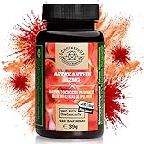 Astaxanthin 12mg je Kapsel (VEGAN) I Ideal: 100% natürlich gewonnen (keine Chemie) I 1A Bioverfügbarkeit durch veresterte Struktur I Keine Oxidation möglich I Laborgeprüft -120 Kapseln I SCHEUNENGUT®