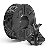 TECBEARS PLA 3D Filament Druckmaterialien 1.75mm Schwarz, Dimensionale Genauigkeit +/- 0.02 mm, 1 Kg Spule, 1 Pack