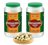 VITAIDEAL ® Brennessel-Wurzel (Urtica dioica) 2x360 Kapseln je 400mg, aus rein natürlichen Kräutern, ohne Zusatzstoffe von NEZ-Disk