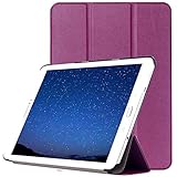 Dmtrab für Für Samsung Galaxy Tab S2 9.7 / T815 Hülle, Custer Textur Horizontales Flip Leder Schutzhülle mit 3-facher Halter (schwarz) Galaxy Tablet-Fälle. (Color : Purple)