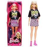 Barbie GRB47 - Fashionista Puppe mit Rock'n'Roll Kleidung, Spielzeug für Kinder von 3 bis 8 J