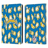 Head Case Designs Offizielle Zugelassen NFL Leopard Tierdruck Los Angeles Chargers Art Leder Brieftaschen Handyhülle Hülle Huelle kompatibel mit Apple iPad Air 2 (2014)